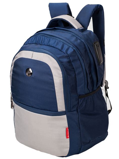 Buy Cosmus Castle Blue Grey School Backpack with Rain cover Bag ...