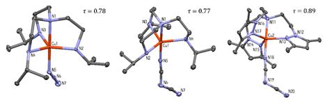 Five-Coordinated Geometries from Molecular Structures to Solutions in ...