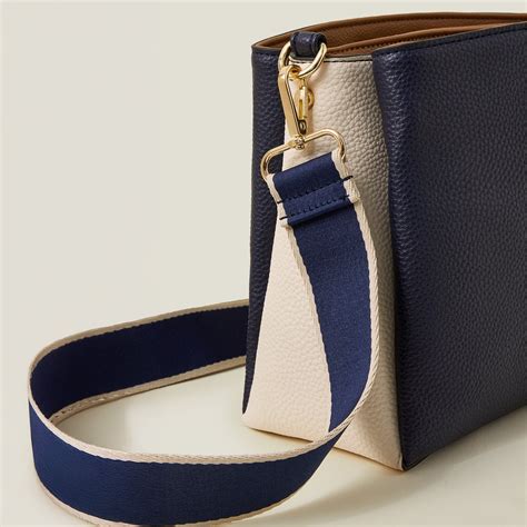 Colour Block Triple Compartment Sling Bag