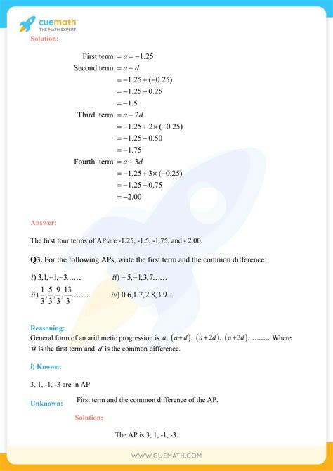 Image result for Class 10 Chapter 5 Maths Solutions