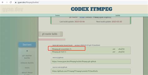 Ffmpeg for Windows 的图像结果