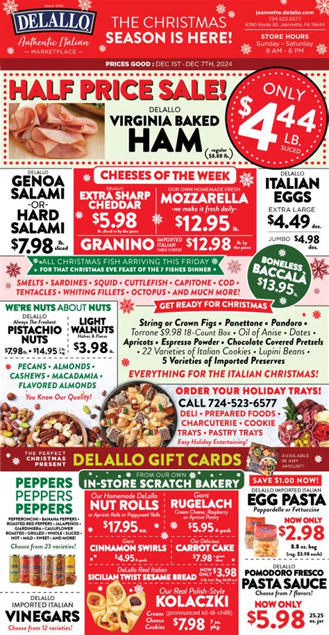 Weekly Italian Marketplace Ad Page 2 - DeLallo Italian Marketplace
