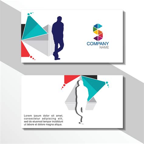 Creative Business Card Design Vector 的图像结果