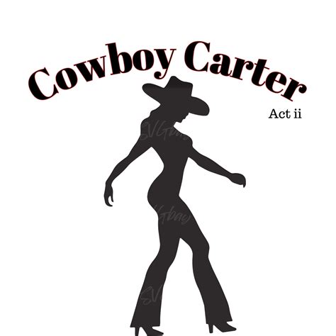Cowboy Carter SVG Clipart Design Instant Download | Inspire Uplift