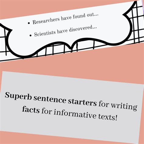 Informative Writing Sentence Starters 的图像结果