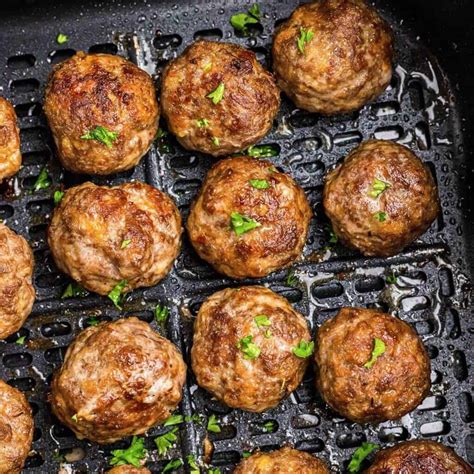 Juicy Homemade Air Fryer Meatballs | Air Frying Foodie
