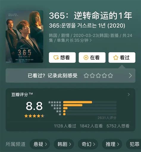 韩剧《365:逆转命运的1年》 喜欢悬疑剧的一定不要错过啊！！！豆瓣：8.9分，值得一看 - 哔哩哔哩