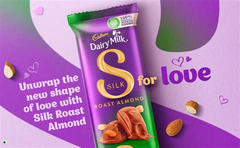 Cadbury Dairy Milk Silk Roast Almonds Chocolate Bar, 429 Gram (Pack Of ...