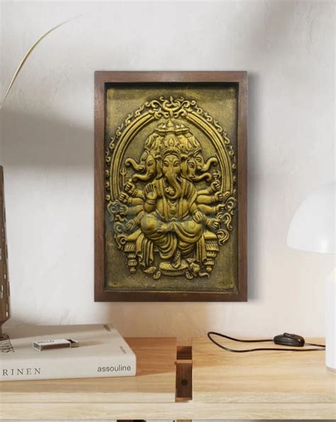 Buy Ganesha 3D Relief Mural Online at Best Price - Artociti – artociti