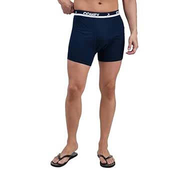 Buy Amul Comfy Regular Fit Solid Trunk for Men | Cotton, Waistband ...