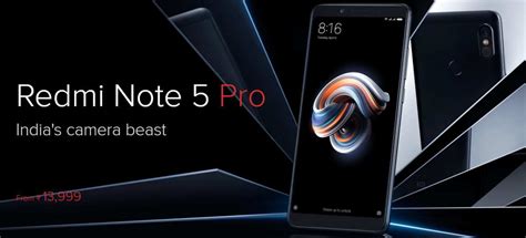 Redmi Note 5 Pro price in India Rs 13,999; flash sale on Mi.com ...