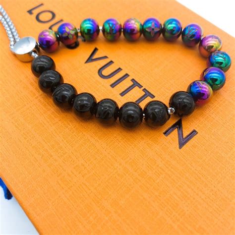 【路易威登手链】路易威登louis vuitton lv炫彩淬火镭射串珠手链