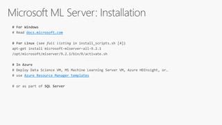 Image result for Microsoft Machine Learning Server Components