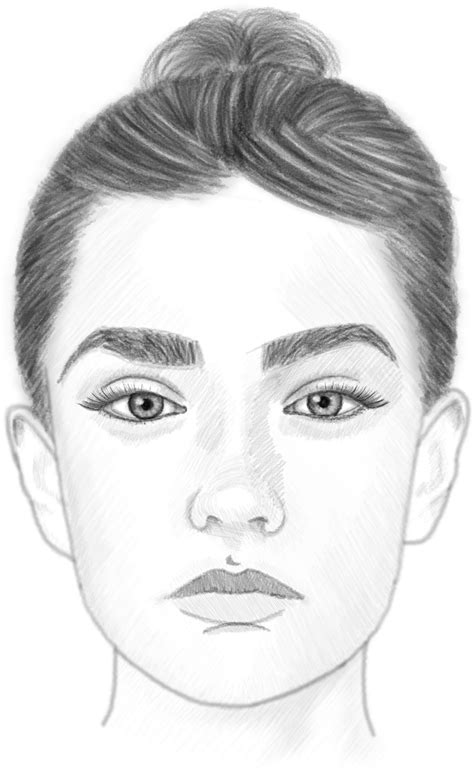 Image result for How to Draw Faces Front View