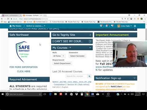 Accessing D2L at Northeast State Community College--Fall 2017 - YouTube