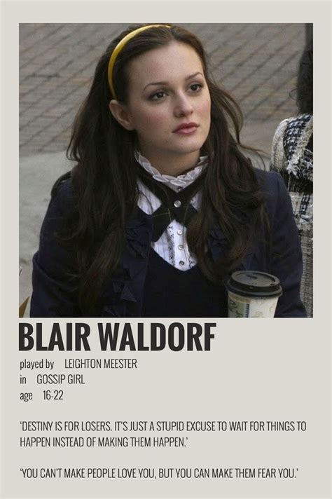 Blair Waldorf by Maja | Gossip girl, Gossip girl quotes, Gossip girl blair