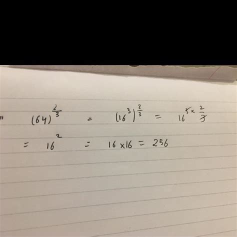 how to evaluate (64)2/3 - Brainly.in