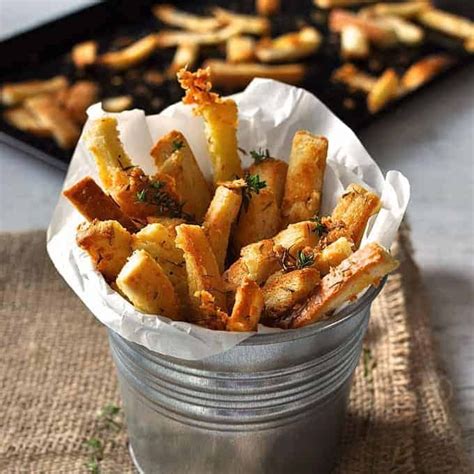 Parmesan Thyme Bread Crust Snacks - RecipeTin Eats