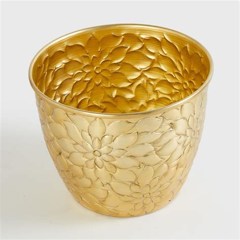 Buy Corsica Eden Metal Embossed Planter from Corsica by Home Centre at ...