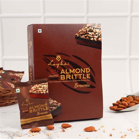 Almond Brittle Brownie 12 pcs Box – Loyka
