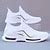 Men's White Breathable Running Shoes – Lightweight Athletic Sneakers ...