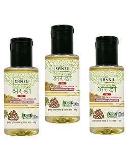 Buy Sansu Arandi Ka tel (Castor Oil) 100ml (Pack of 3) Online at Low ...
