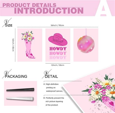 BeyondNice Cowgirl Decor Howdy Sign Pink Disco Ball | Ubuy India