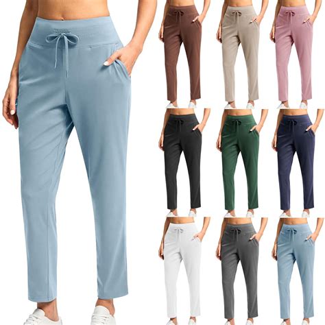 DDAPJ pyju Womens Drawstring Baggy Pants Drawstring High Waisted Golf ...