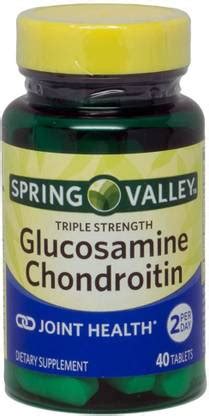 Spring Valley Glucosamine Chondroitin, Triple Strength, 40 Tablets ...