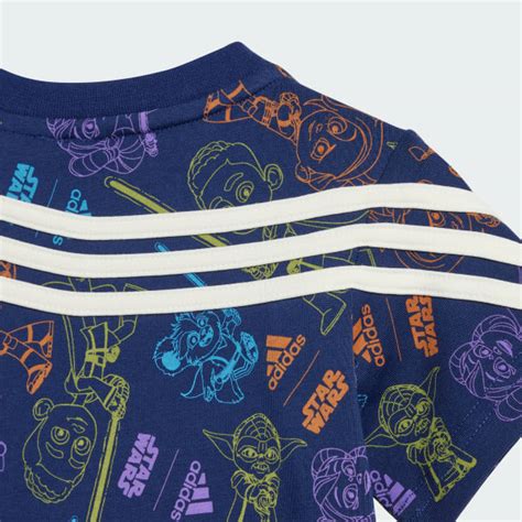 adidas x Star Wars Young Jedi Tee - Blue | Free Shipping with adiClub