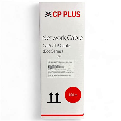 Buy CP PLUS CP-FUT-6TSRH-100 Cat 6 Ethernet 100 meter Cable with high ...