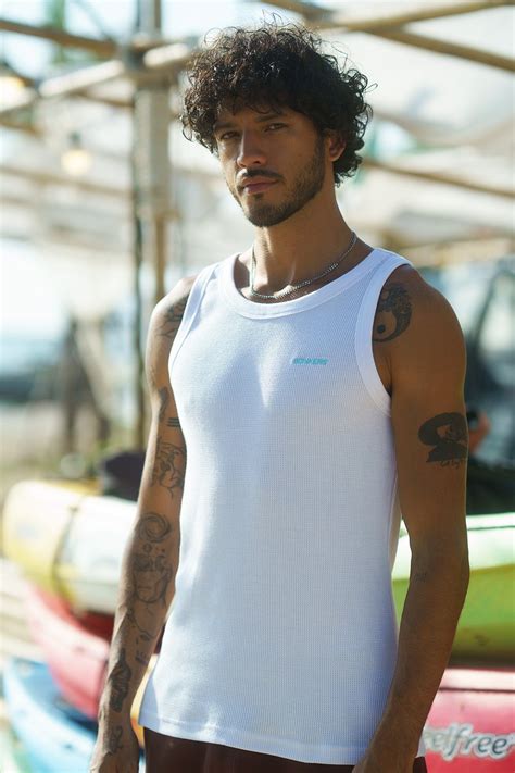 Shop Beige Waffle Tank | Bonkers Corner