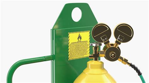 3D Oxygen and Acetylene Torch Welding Cart Set model | 3D Molier ...