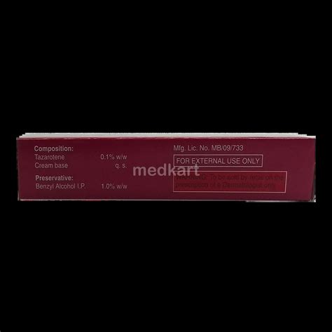 TAZRET FORT 1% CREAM 20 GM Price, Uses, Side Effects & Substitutes ...
