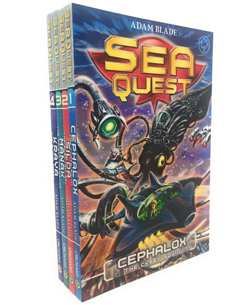 Adam Blade Sea Quest Series 1-8 Collection 32 Books Set 2 Extras ...