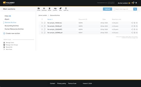 File Archiving Software - Document Management System Folderit