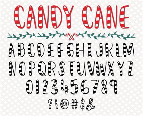 Candy Font Candyland Font Candy Cane Font Candy Script Font Christmas ...