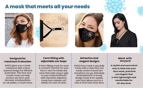 MASQ Nature Reusable, Washable, Anti-Bacterial (BFE>99%) 4 Layer ...