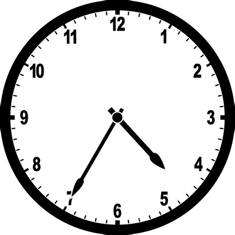 Clock 4:35 | ClipArt ETC