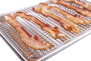 Buy Oven Baking Sheet Pan and Stainless Steel Cooling Rack by KitchaPro ...