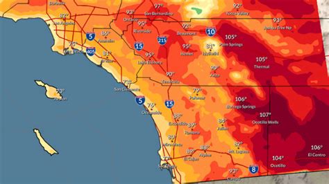 Seasonal Temperatures Forecast for San Diego Region Through Tuesday