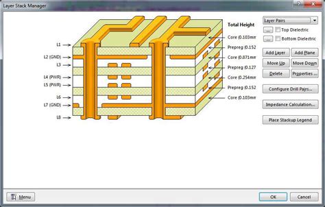Image result for Altium Layer Stack Table