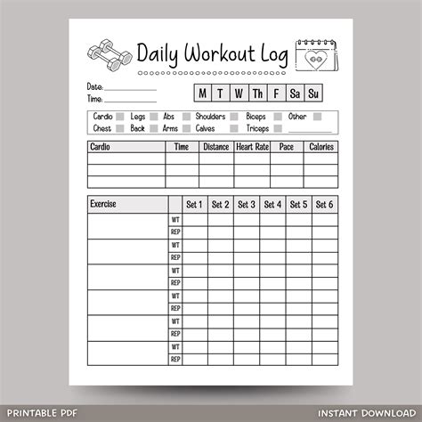 Exercise Printable Worksheets 的图像结果
