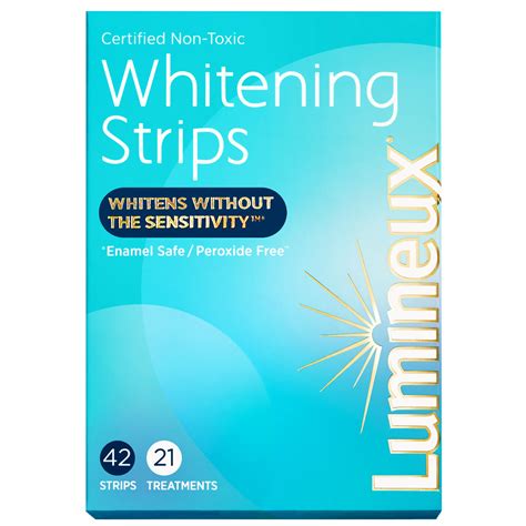 Lumineux Teeth Whitening Strips 21 Treatments – Peroxide Free - Enamel ...