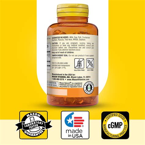 Buy Mason Natural Lutein 6 mg with Vitamin E, 2 Month Supply, Healthy ...