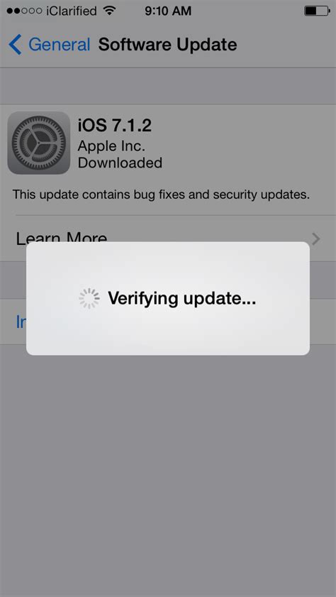 iOS Software Update Example 的图像结果