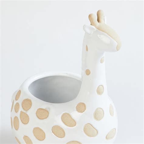 Buy Soil Mates Ceramic Giraffe Planter from Home Centre at just INR 1199.0