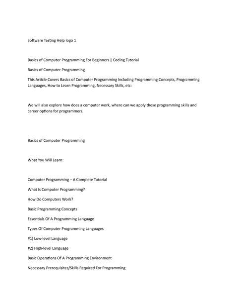 Computer Programming Basic Software 的图像结果