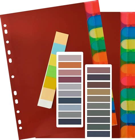 IMPRINT A4 Binder Index Separator (20 Insertable tab Sheets ...