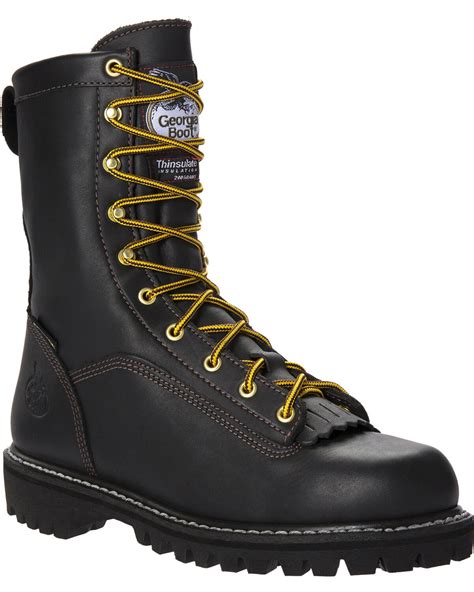 Men's Black Lace Up Boots